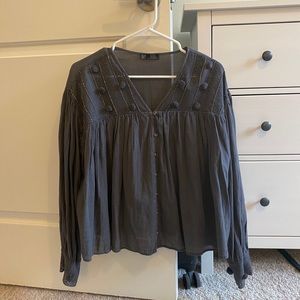 Zara Embellished Blouse